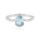 Anello in argento con Topazio Blu Cielo