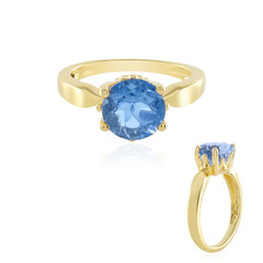 Bague en argent et Fluorite à couleur changeante