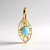 Ciondolo in argento con Turchese Sleeping Beauty (Ornaments by de Melo)