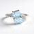 Anello in argento con Topazio Blu Cielo