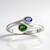 Anello in argento con Diopside Russo