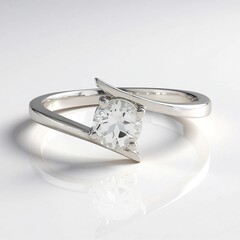 Anello in argento con Topazio Bianco