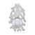 Pendentif en argent et Perle de culture d'eau douce argentée (MONOSONO COLLECTION)