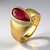 Anello in argento con Rubino del Madagascar (de Melo)