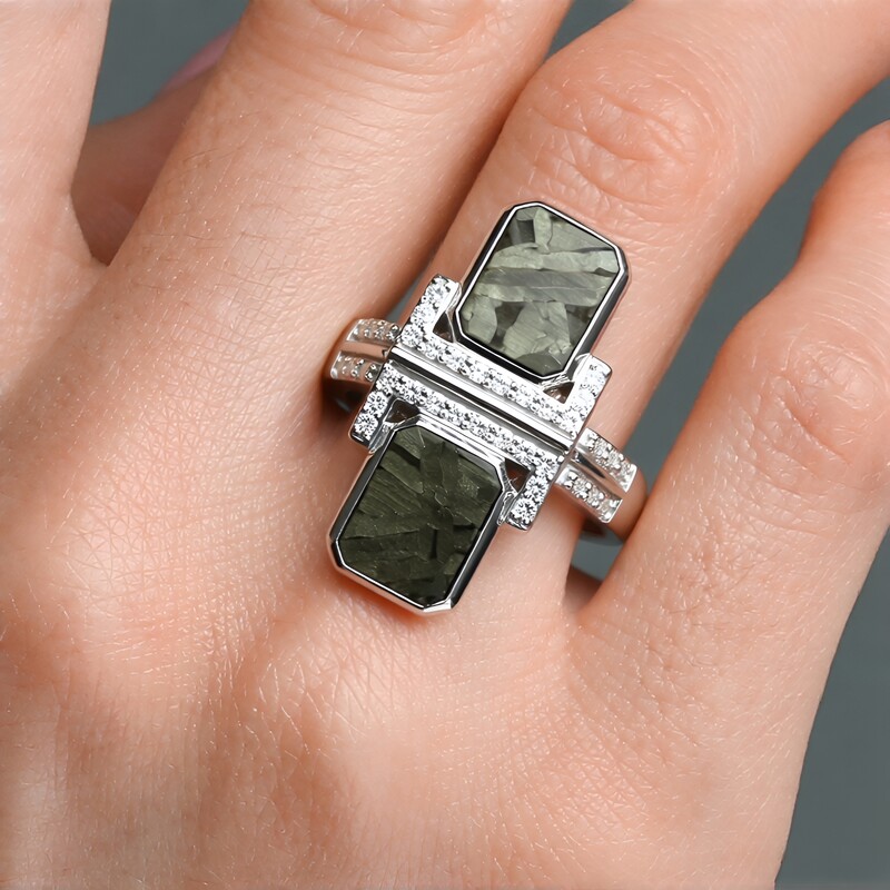 Aletai-Meteorit-Silberring