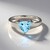 Anello in argento con Topazio Blu Cielo
