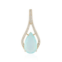 Ciondolo in oro con Opale Paraiba (AMAYANI)