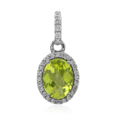 Peridot-Silberanhänger