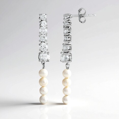 Orecchini in argento con Zircone (de Melo Essence)