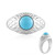 Sleeping Beauty-Türkis-Silberring (Faszination Türkis)