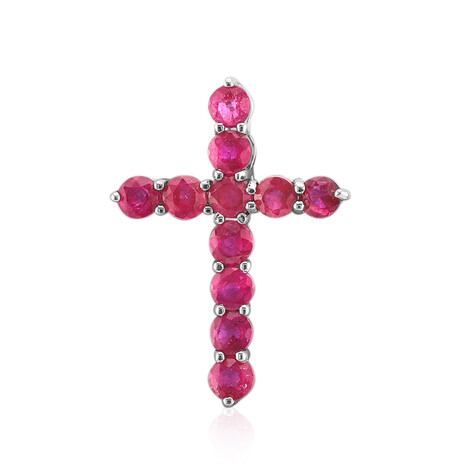 Madagaskar-Rubin-Silberanhänger