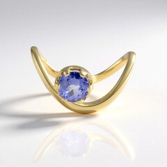 Anello in oro con Tanzanite (de Melo Gold)