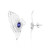 Boucles d'oreilles en or et Tanzanite AAA (Ornaments by de Melo)