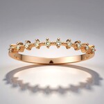 Anello in oro con Diamante Rose de France SI1 di Argyle (Annette)