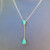 10K AAA Zambian Emerald Gold Necklace