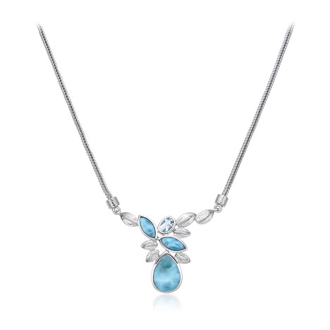 Larimar-Silbercollier