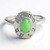 Anello in argento con Crisoprasio Imperiale