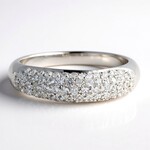 Anello in argento con Topazio Bianco