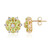 Burmese Peridot Silver Earrings