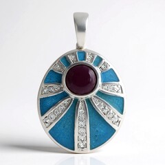 Ciondolo in argento con Rubino