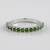 Bague en argent et Diopside de Russie