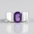 Anello in argento con Ametista Siberiana