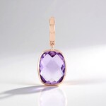 Ciondolo in argento con Ametista Rose de France