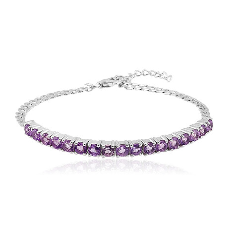 Brazalete en plata con Amatista