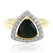 9K Green Tibetanite Gold Ring