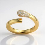 Anello in argento con Topazio Bianco (Adela Silber)