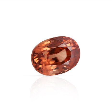 Abendroter Zirkon- 5,463 ct