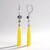 Orecchini in argento con Calcedonio Giallo (KM by Juwelo)
