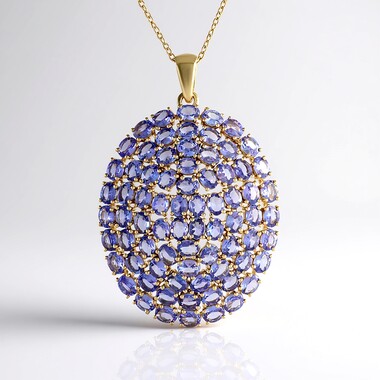 Tanzanite Silver Necklace