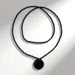 Collana in argento con Onice Nero