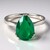 Anello in argento con Calcedonio Verde