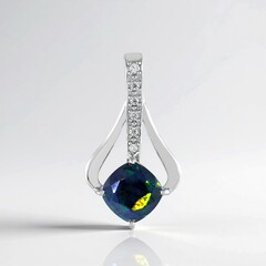 Ciondolo in argento con Opale Mezezo