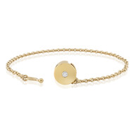 Bracciale in argento con Diamante SI1 (G) (Annette)