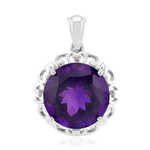 Zambian Amethyst Silver Pendant