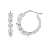 Zirkon-Silberohrringe