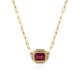 Bemainty Ruby Silver Necklace