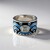 Anello in argento con Topazio Blu Cielo