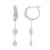 Boucles d'oreilles en argent et Topaze blanche