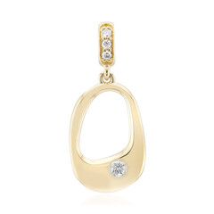 Gouden hanger met een Diamant SI1 (G)