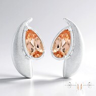Pendientes en plata con Topacio imperial de Ouro Preto (Pallanova)
