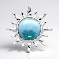 Ciondolo in argento con Larimar