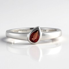 Anello in argento con Rubino Tanzania