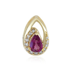 Ciondolo in argento con Granato Magenta