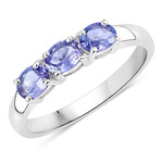 Anillo en plata con Tanzanita