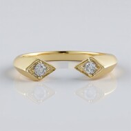 Anillo en oro con Diamante I2 (H) (de Melo)