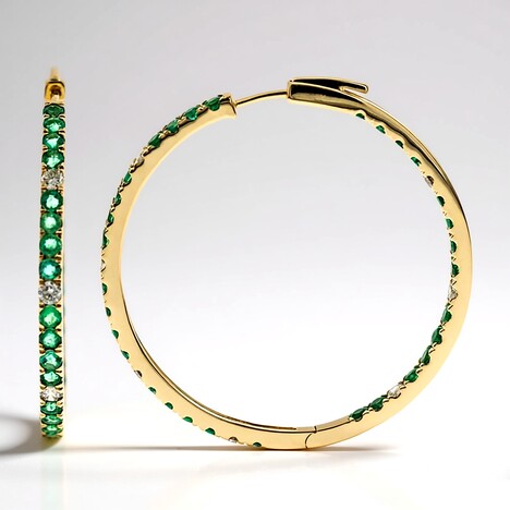 Orecchini in oro con Diamante SI1 (H) (CIRARI)